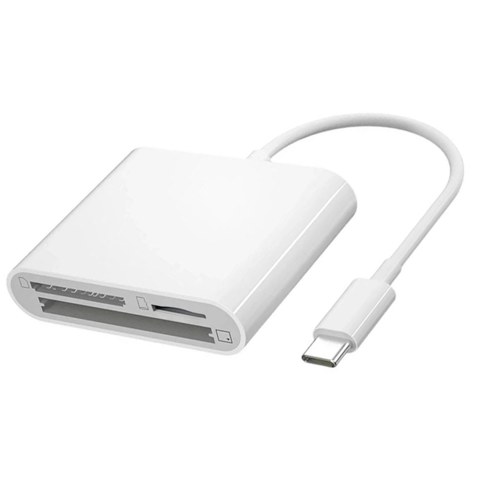 USB-C 3 in 1 Adapter TF CF SD Memory Card Reader Writer Compact Flash Type-C