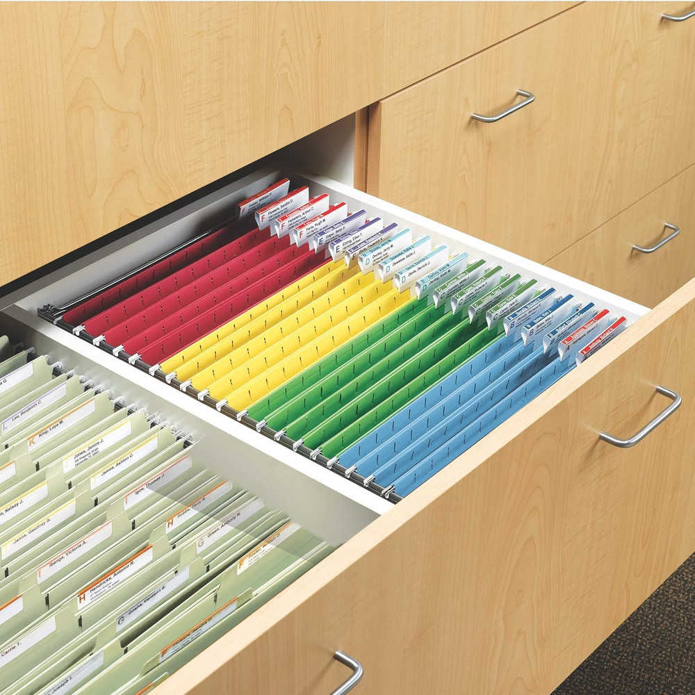 Steel Hanging File Folder Frames, 2 Count, Gray, Adjustable Depth 23" to 27", Le