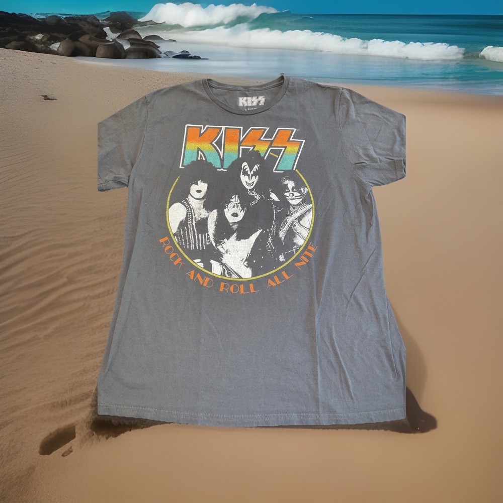 KISS Band ‘Rock And Roll All Nite’ Concert Tour Shirt Adult Large Official New