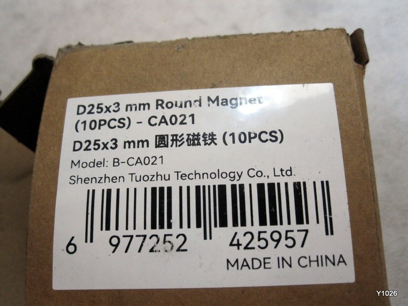 D25x3 mm Round Magnet (10PCS) - CA021