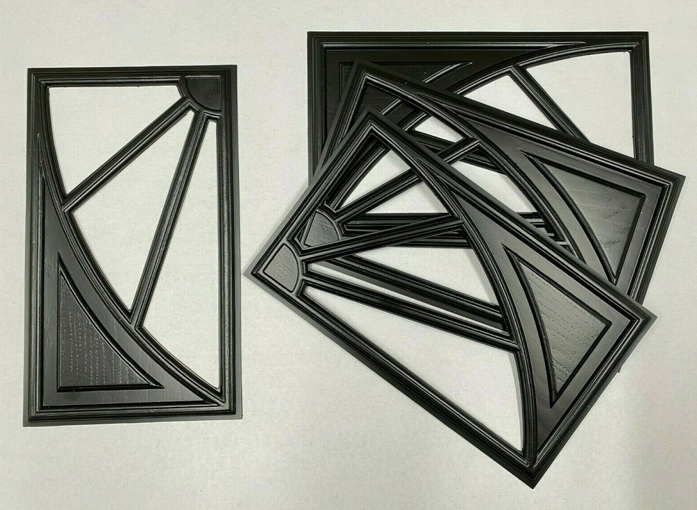 4 Amarr Wagon Wheel Replacement Insert for Short Panel Amarr Garage Door Black