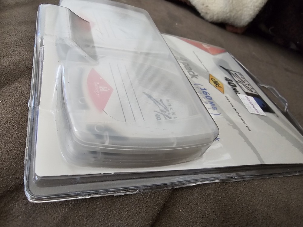 Sealed Iomega PocketZip 40MB Disks 4 Pack