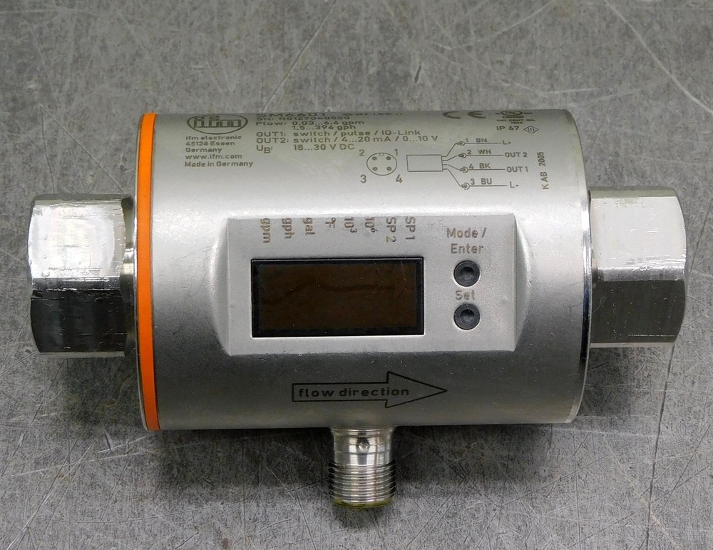 IFM Efector SM6601 Electromagnetic Inductive Flow Meter 16..30V DC 4...20mA
