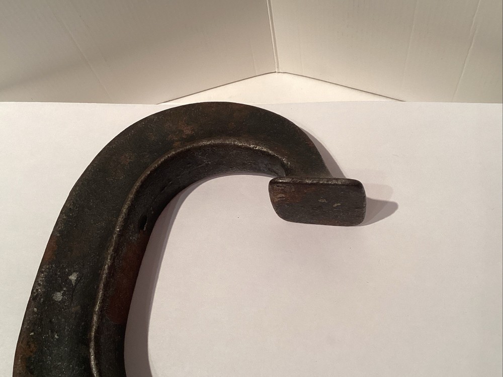 Vintage / Antique Cast Iron Hanger C Hook / Scale Hook