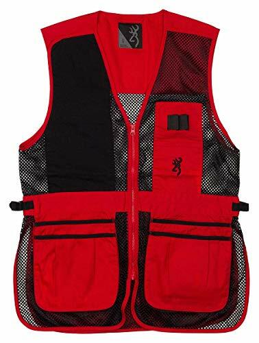 Browning Trapper Creek Shooting Vest-Red/Black