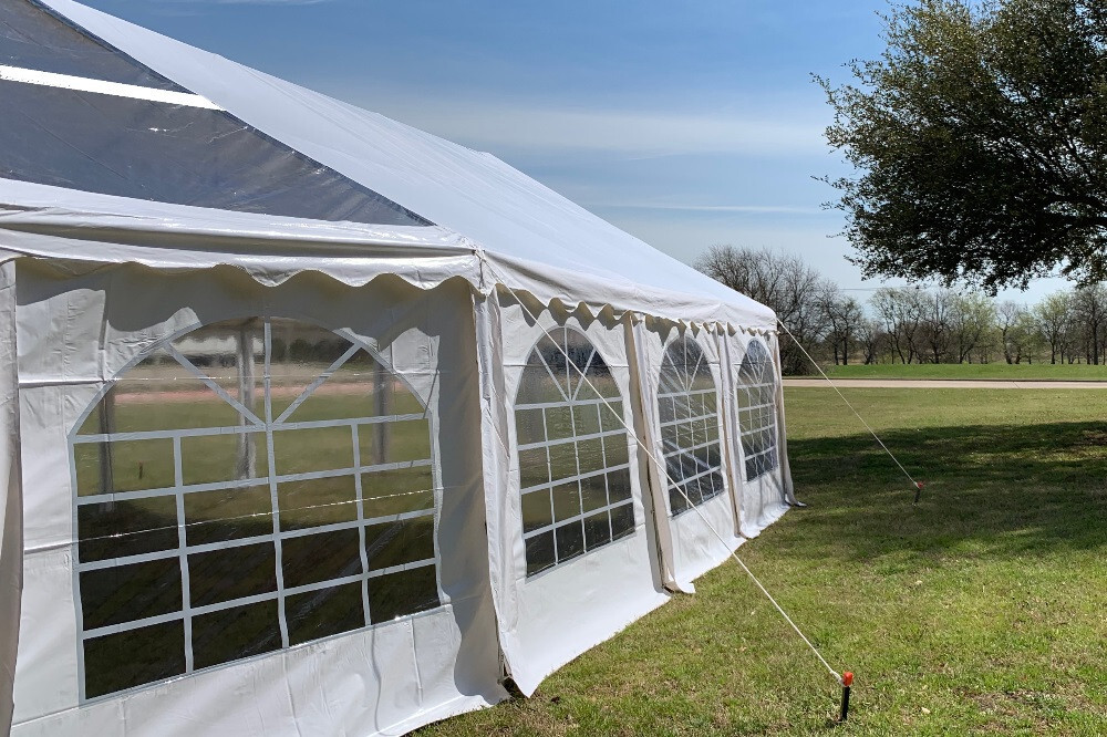 40'x21' PVC Marquee Fire Retardant Party Wedding Tent Canopy with Bay Windows