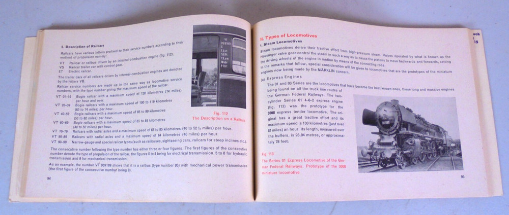 Marklin Miniature Railway and Its Big Prototype Handbook 1950’s