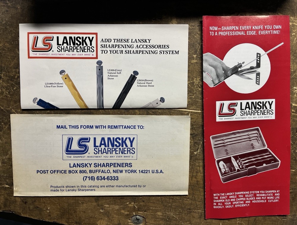 LANSKY LKC03 Sharpening System and SELECTOOL Master Sharpener