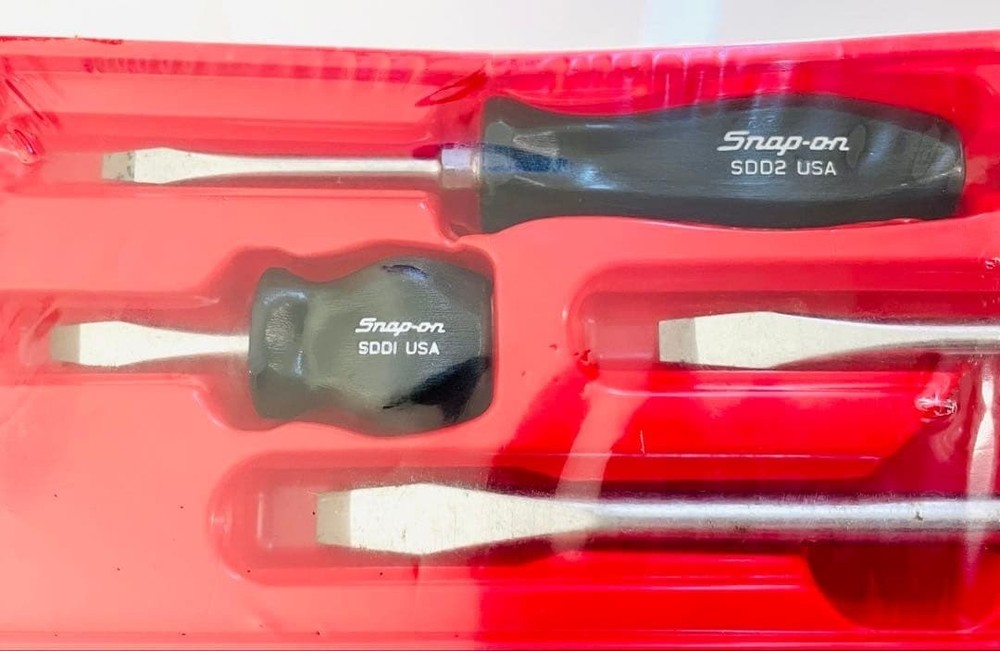 Snap-on SDDS50 Slotted Flat Head Screwdrivers 5Pc Set [Unused]