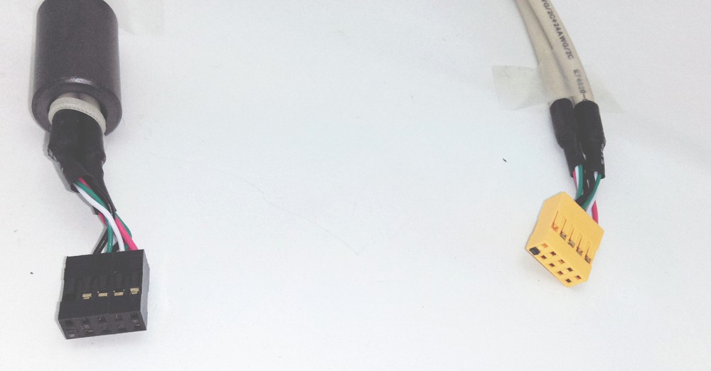 5-Pack: New Case Front Panel USB PCB to Motherboard Port Header Cable w/ Ferrite