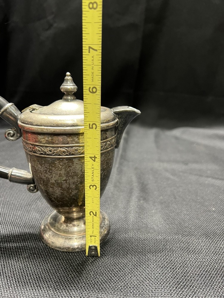 Viking Plate Canada EP Copper Lead Mounted Teapot