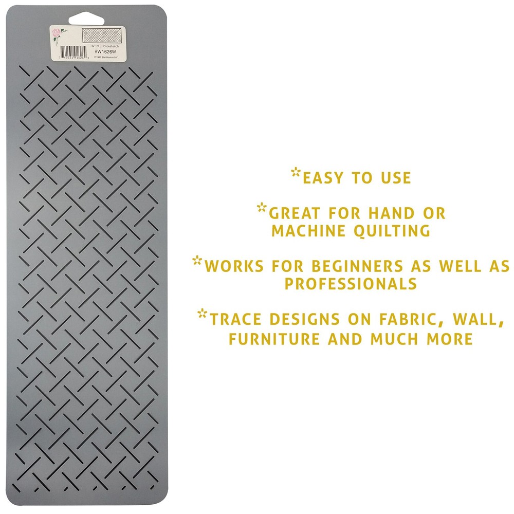 Quilting Stencil Crosshatch Line Grid Quilt Pattern Background Quilters Template