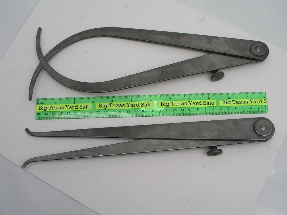 12" Leg Lufkin Inside and Outside Caliper Set