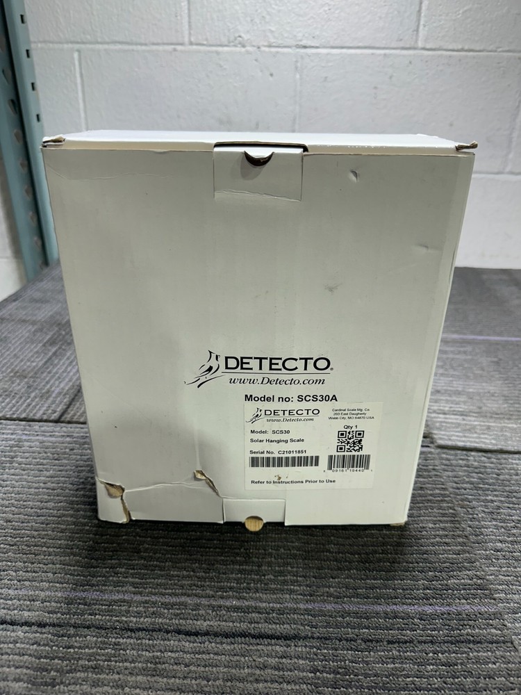 (3) Dectecto Scale SCS30 Solar Hanging Scale 30 Pound Max Capacity (SCALE ONLY)