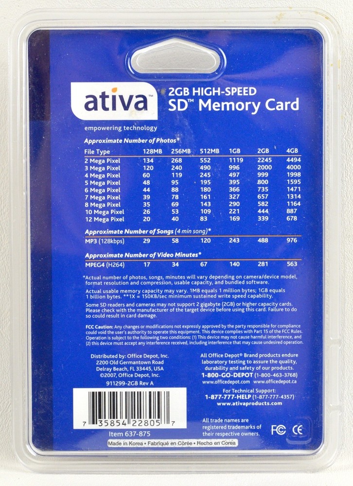 Ativa 2 GB Compact Flash Memory Card - 60x High Speed Write