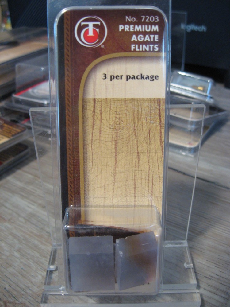 Thompson Center Muzzleloader 3 Premium Agate Flints For T/C Flint Locks 7203