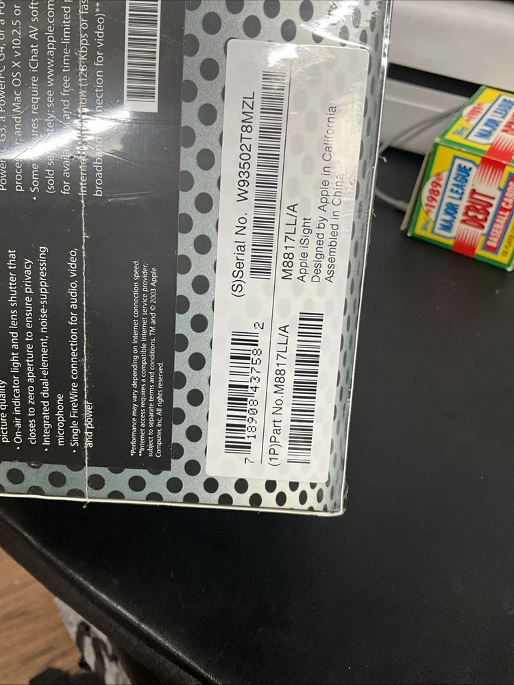 Apple iSight Mac FireWire Video Camera NEW SEALED Shrinkwrap M8817LL/A