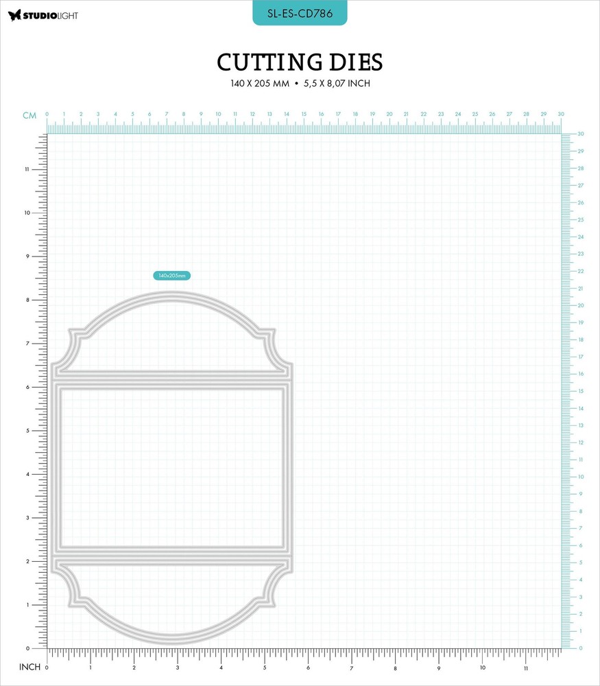 Studio Light Essentials Cutting Die-Nr. 786, Shutter Card Shape