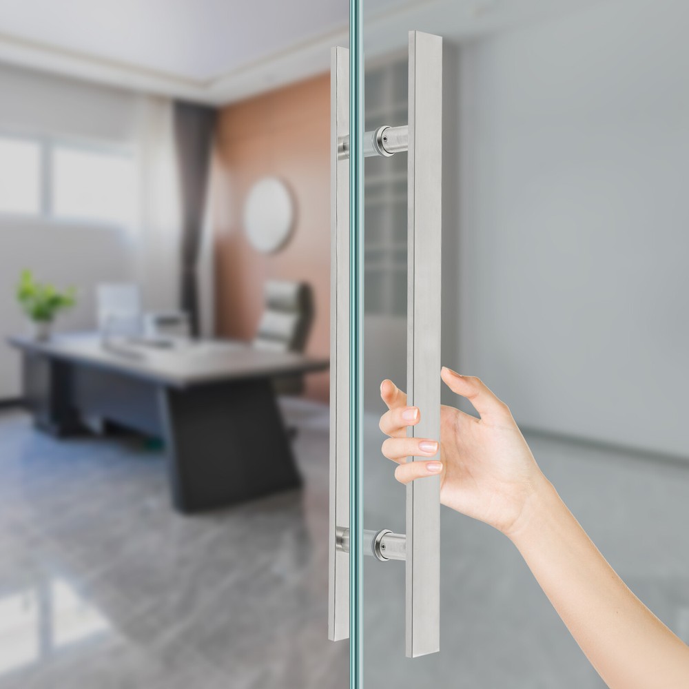 Pull Push Sliding Barn Door Handles Commercial H Shape Pair Door Pull Handle
