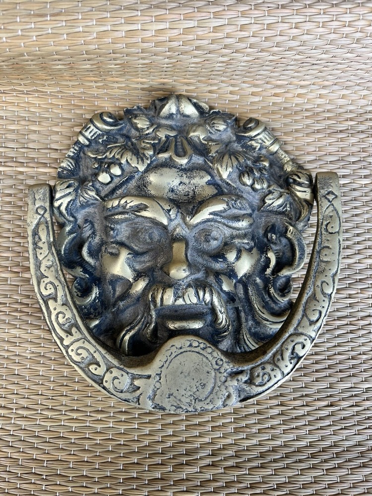 Antique Bronze Door knocker Gothic  Rare
