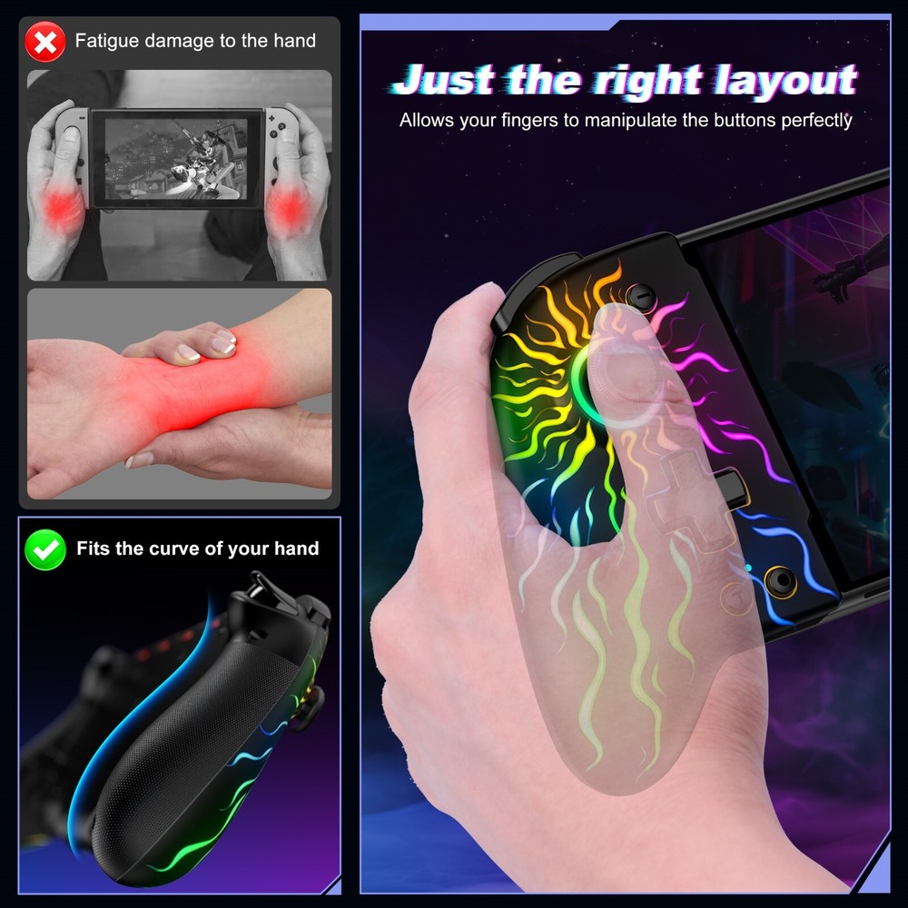 Wireless Joypad Controller,One-Piece Controller for for Nintendo Switch/OLED