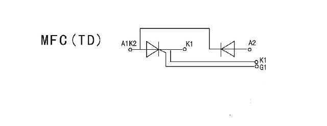 MFC40A-16 Half Control Module Rectifier Module SCR Module 40A 1600V