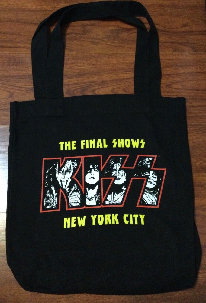 OFFICIAL KISS END OF THE ROAD THE GARDEN NYC FINAL SHOWS POP UP MSG TOTE BAG