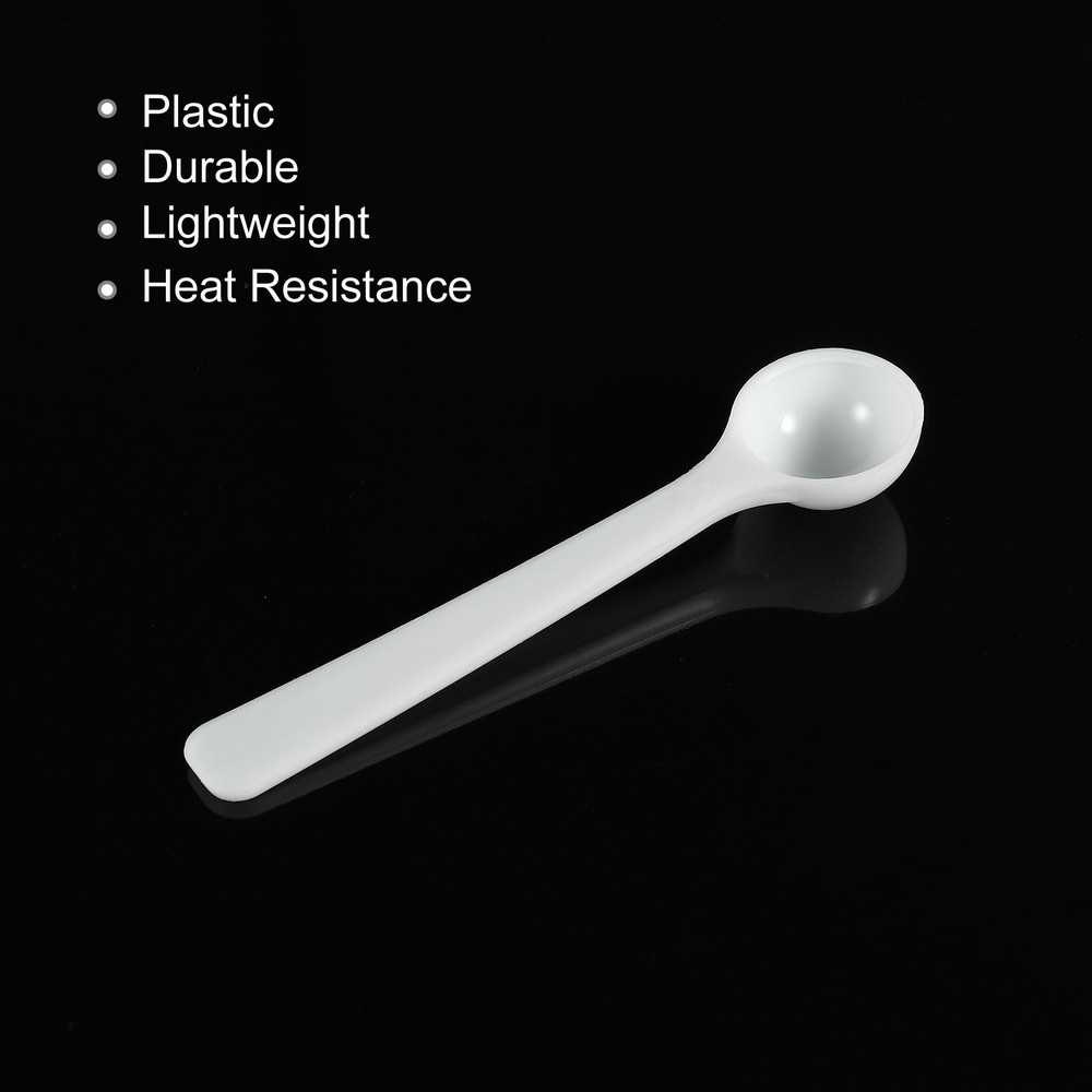 15Pack Micro Spoons 1 Gram Measuring Scoop Plastic Round Bottom Mini Spoon