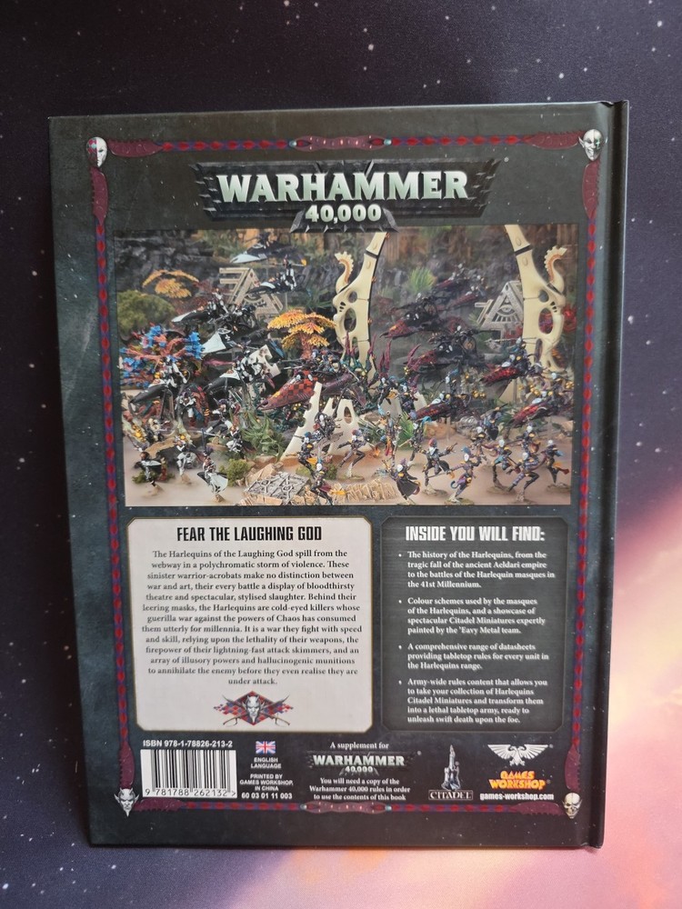 Warhammer 40k Harlequins Codex 8th Edition Games Workshop Minty Unreac Authentic