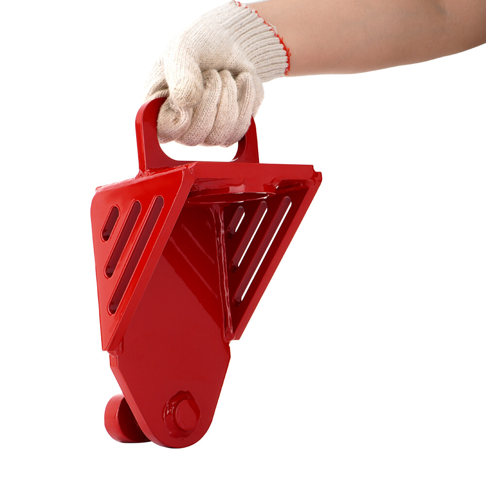 Shipping Container Jack Lug, with Handle, Red Jack Leveling Attachment 74000 LBS