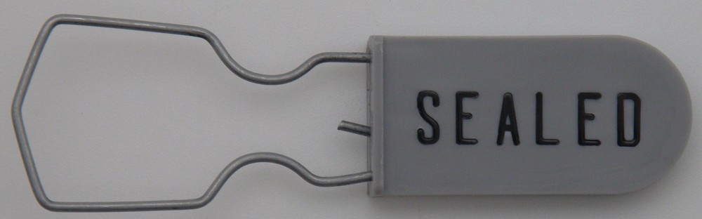 Electric Meter Security Seal Wire Padlock Grey Pack of 10