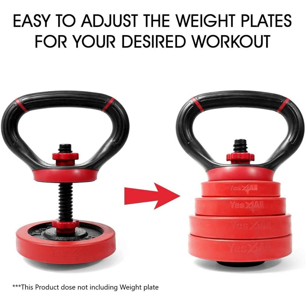 Yes4all New adjustable Kettlebell Handle Add in Weights