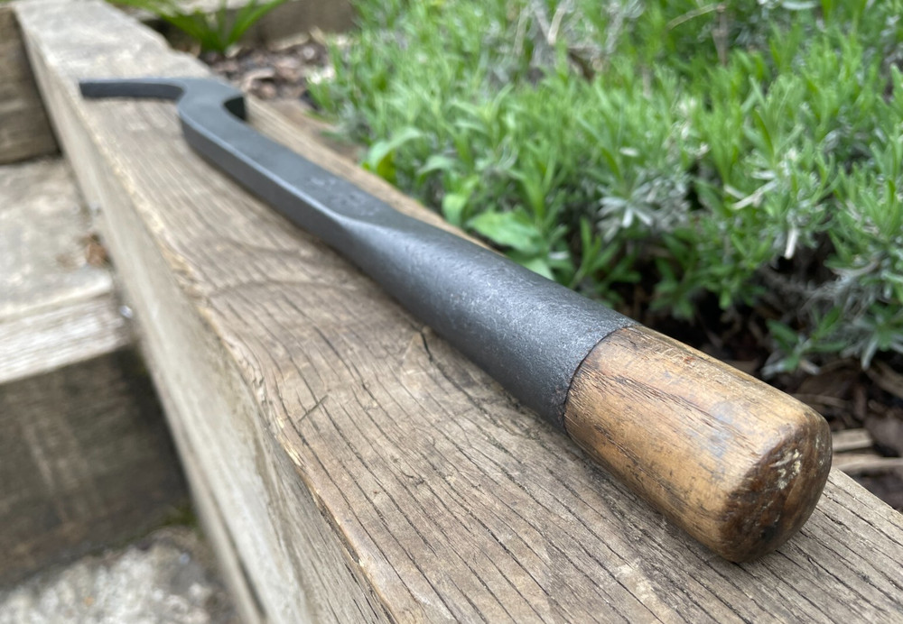 Vintage WARD W&P Socketed Swan Neck Lock Mortise Chisel Old Tool
