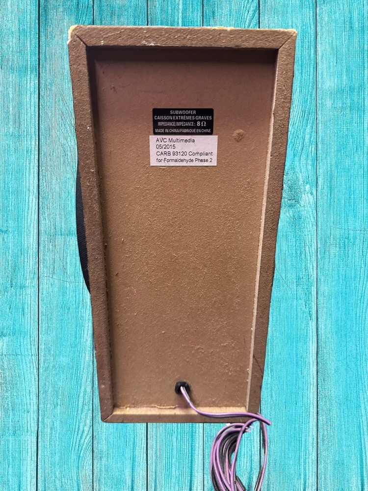 RCA Subwoofer Speaker AVC Multimedia Untested S4.5