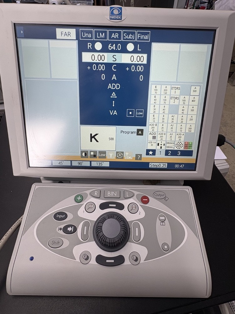 Nidek RT-6100 Refractor System Auto Phoropter, Memory Box, Control Console, SSC