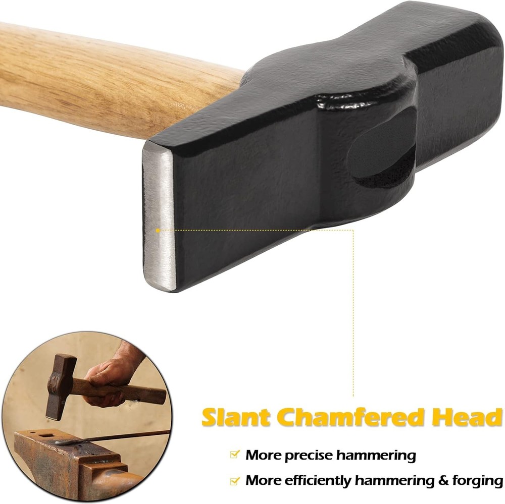 BLACKSMITH HAMMER 0000811-1000 BLADESMITH BLACKSMITHING FORGING HAMMER