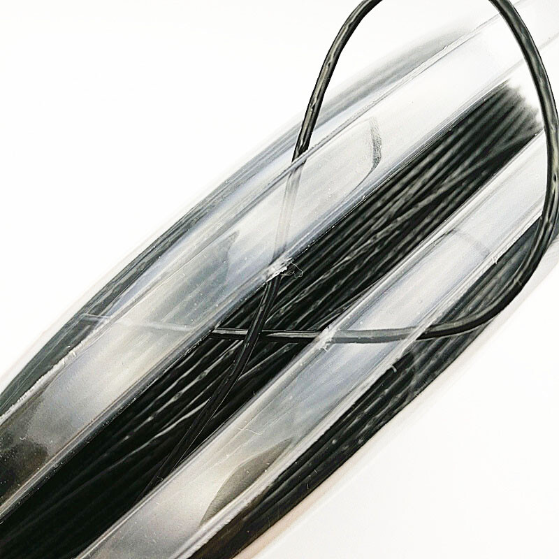 Polyester tennis racket string 125mm Rough power Black reel