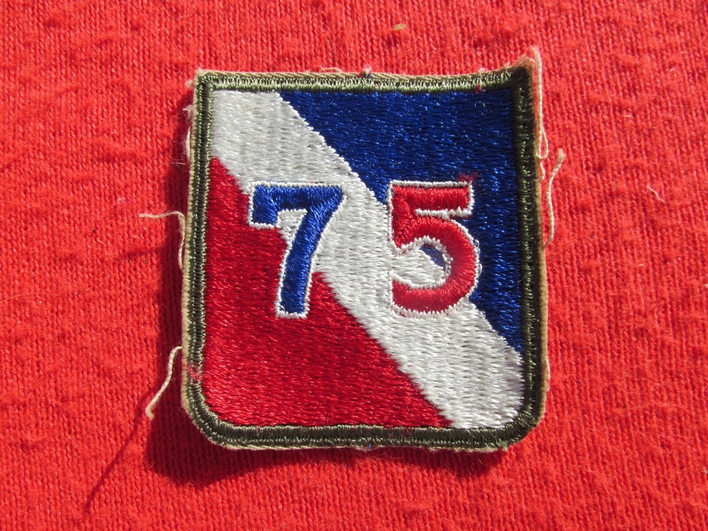 US Army 75th Division patch cut edge fully Embroidered no glow