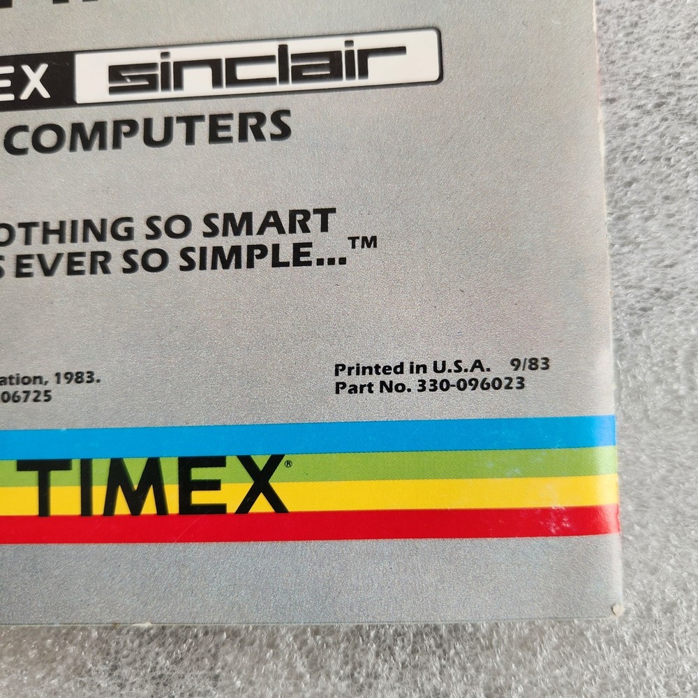 Timex Sinclair 1983 Computer Software Catalog. Winter Issue. Clean Condition