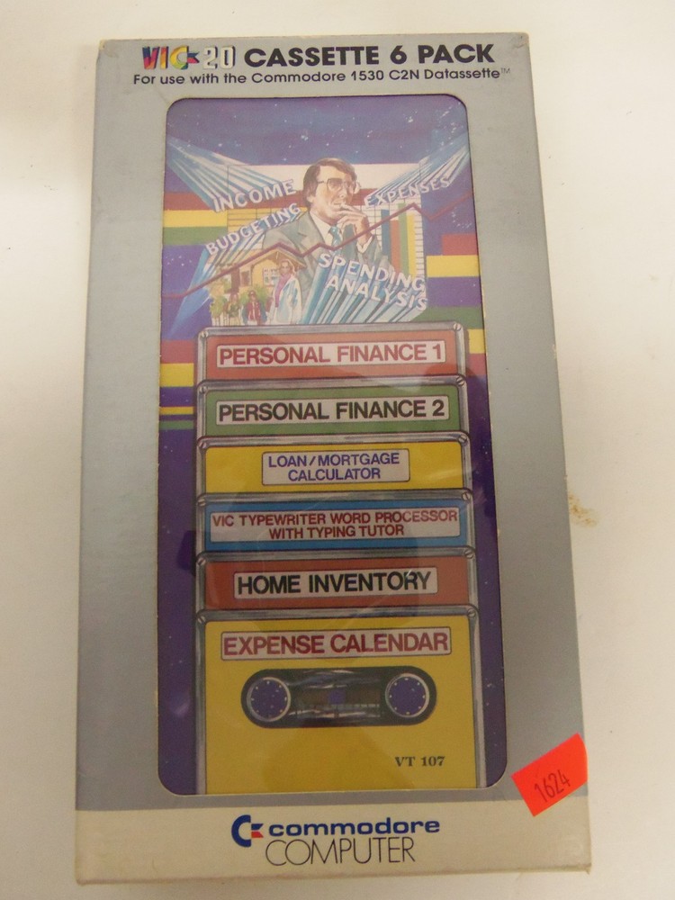 Commodore Computer VIC-20 Cassette 6 Pack Programs in Original Box