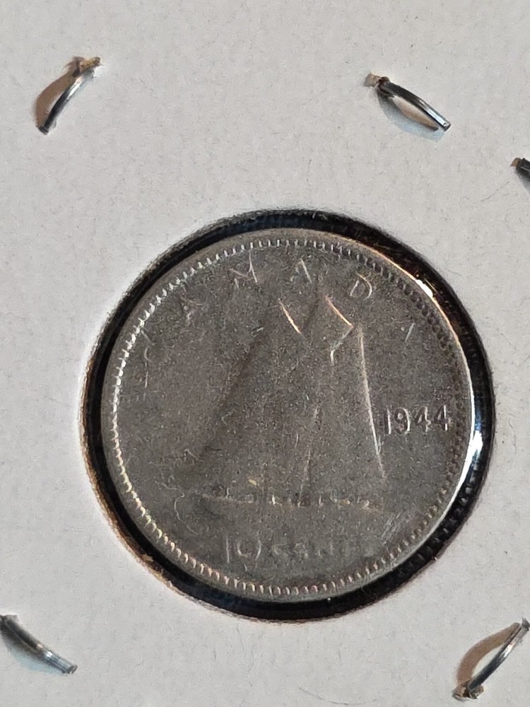 1944 Silver (.800) Canadian Dime 10C