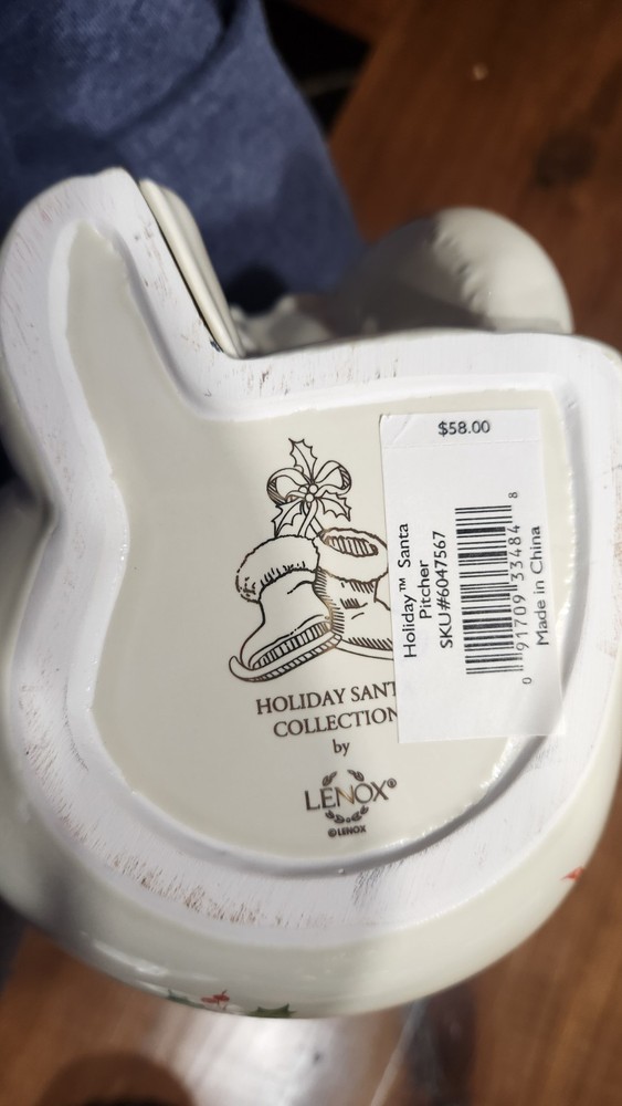 Lenox Santa Pitcher 9 "