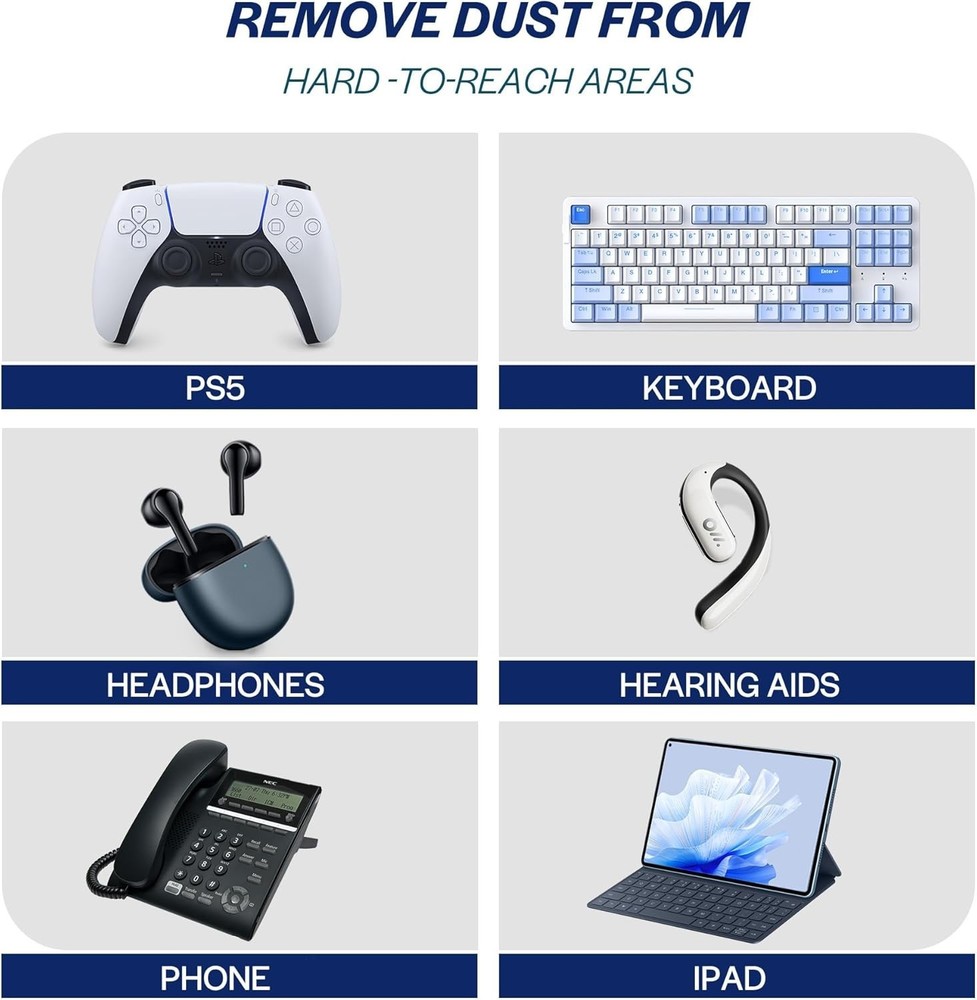 Compressed Canned Air Duster for Computer - Disposable Electronic Keyboard Cl...