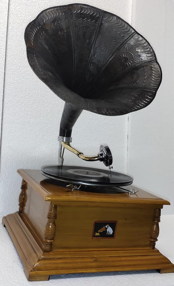 Antique Gramophone Fully Functional Working Phonograph win-up record player