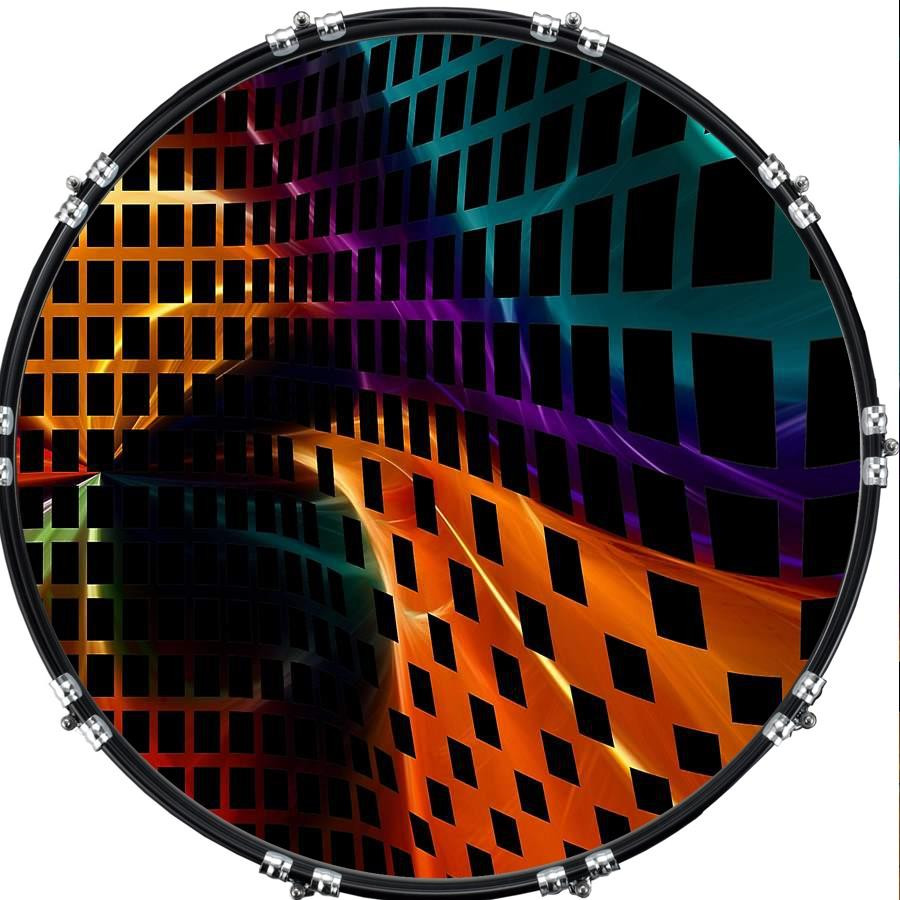 20" Custom Bass Kick Drum Front Head Graphic Graphical Graphic 2