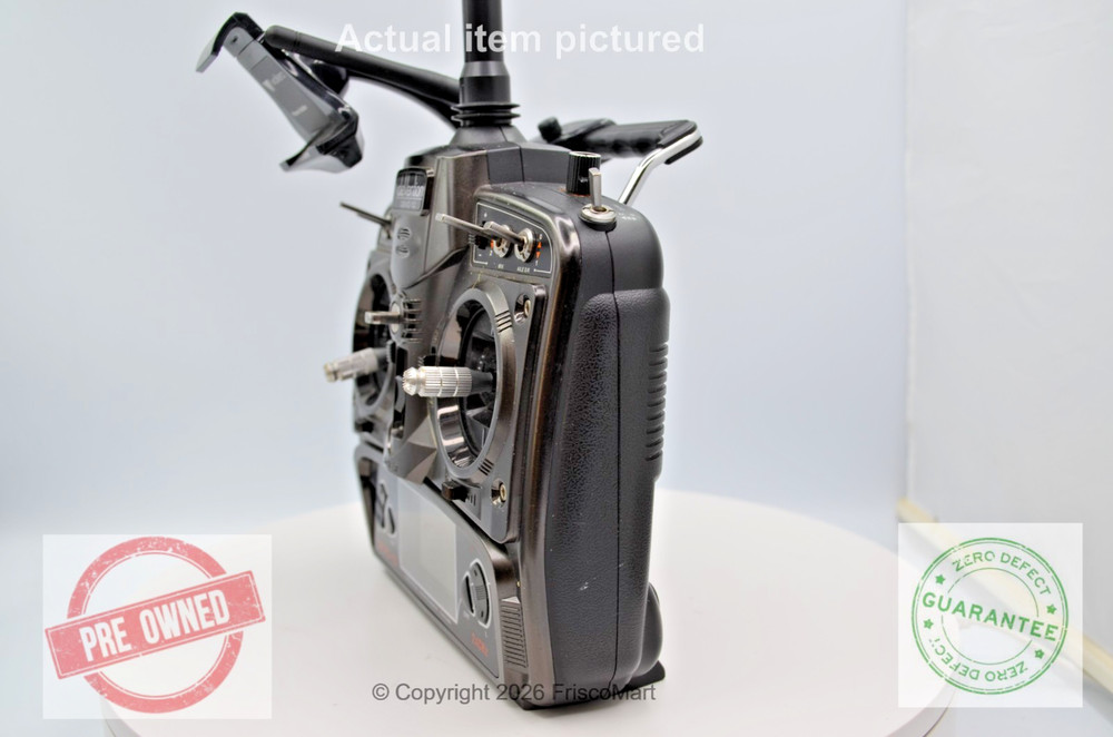 Walkera Devo 10 RC Controller. with Phone Holder Adapter, Aux4 Antenna installed