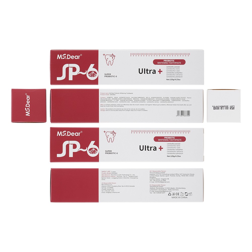 SP-6 Probiotic Toothpaste,Sp-6 Toothpaste Ultra Whitening Quick White Toothpaste