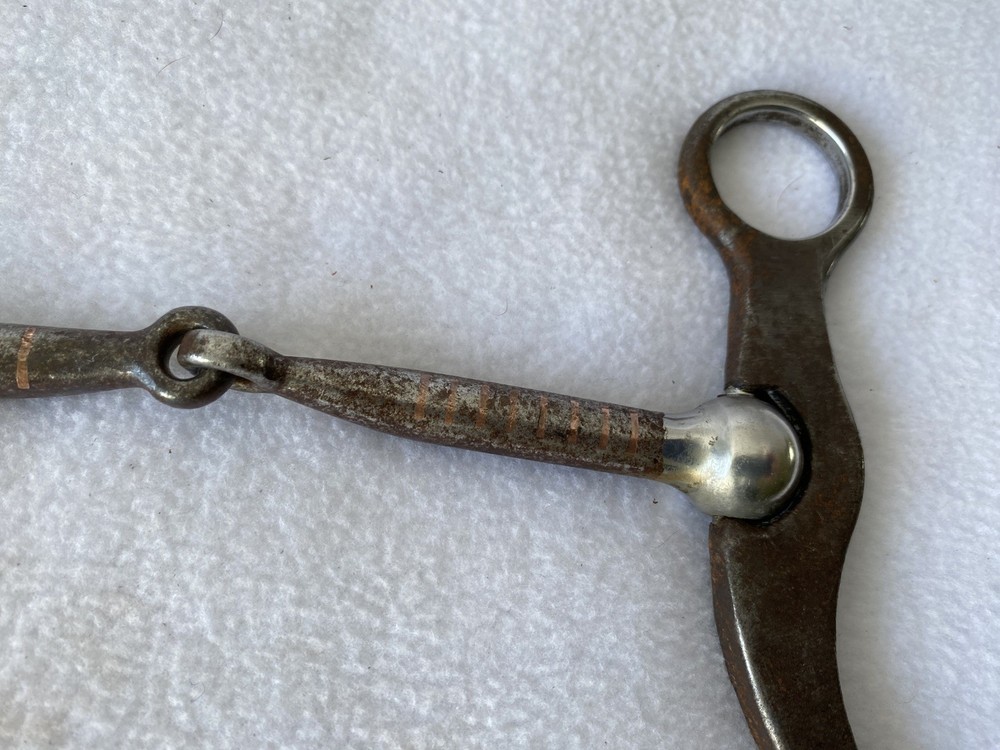 High QUALITY Silver Mounted Ballhinge Shank Western Snaffle Bit~RANCH~SHOW~WORK