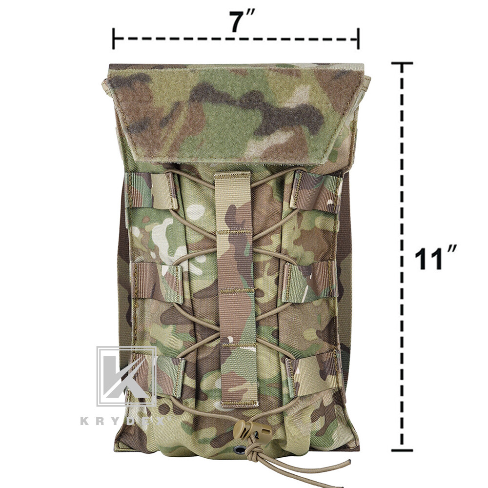 KRYDEX Hydration Carrier Modular Pack Outdoor MOLLE BACK Panel for Tactical Vest