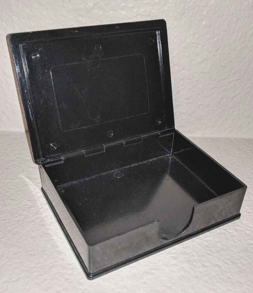 Vintage Black Bakelite/Bakerlite Rectangular Container for Playing Cards